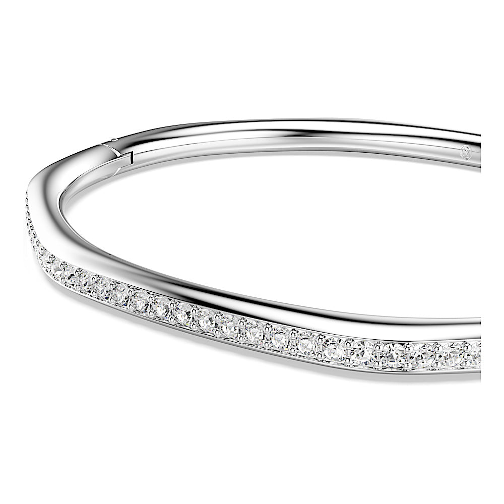 Brazalete Dextera, Forma octagonal, Talla redonda, Blanco, Baño de rodio