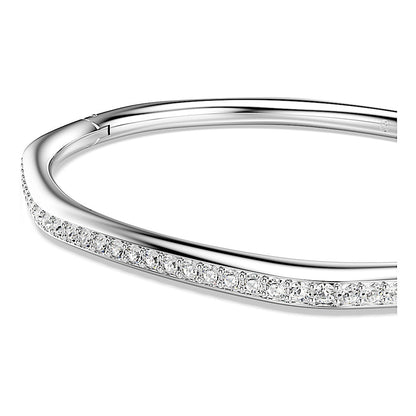 Brazalete Dextera, Forma octagonal, Talla redonda, Blanco, Baño de rodio
