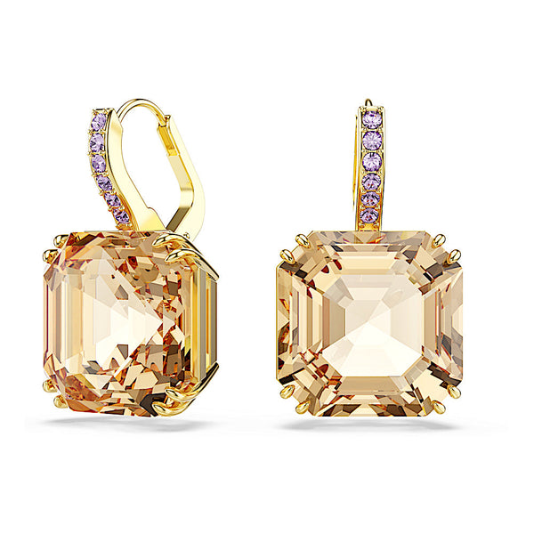 Pendientes Millenia, Tallas mixtas, Caramelo, Baño tono oro