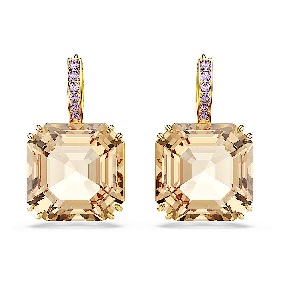 Pendientes Millenia, Tallas mixtas, Caramelo, Baño tono oro