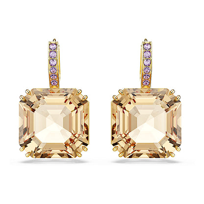 Pendientes Millenia, Tallas mixtas, Caramelo, Baño tono oro