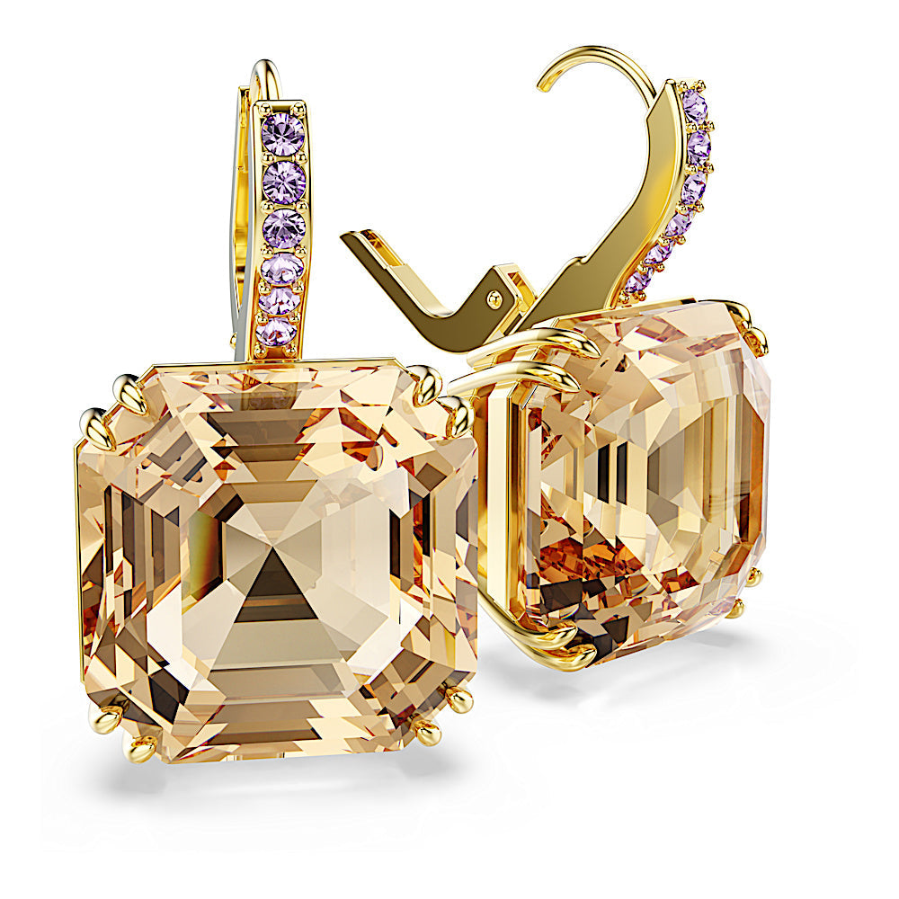 Pendientes Millenia, Tallas mixtas, Caramelo, Baño tono oro