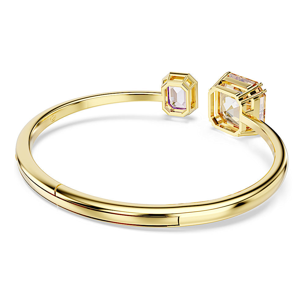 Brazalete Millenia, Talla octogonal, Multicolor, Baño tono oro