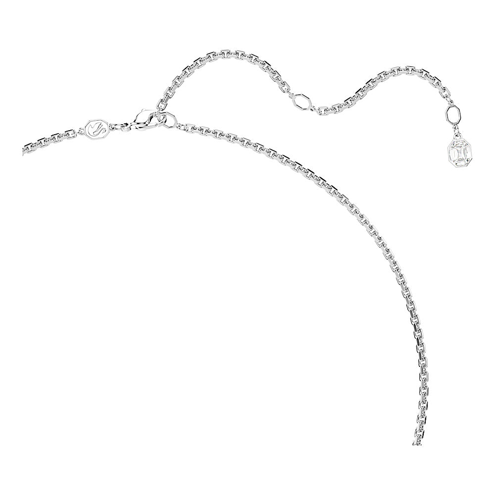 Colgante Millenia, Talla octogonal, Blanco, Baño de rodio