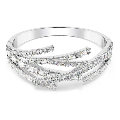 Brazalete Matrix, Tallas mixtas, Blanco, Baño de rodio