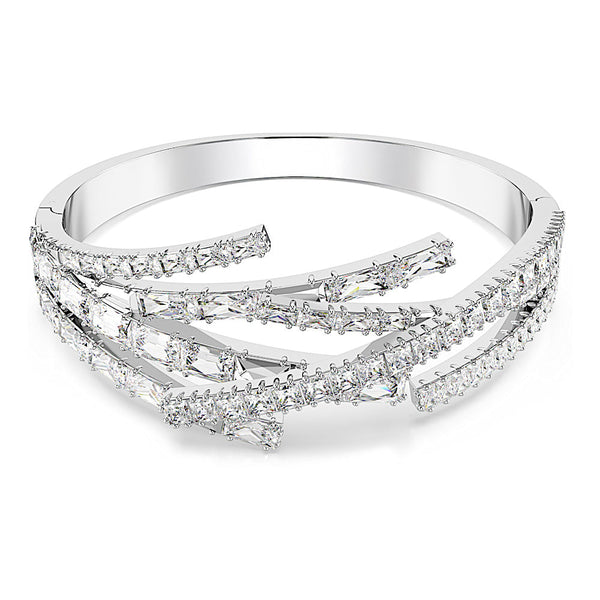 Brazalete Matrix, Tallas mixtas, Blanco, Baño de rodio