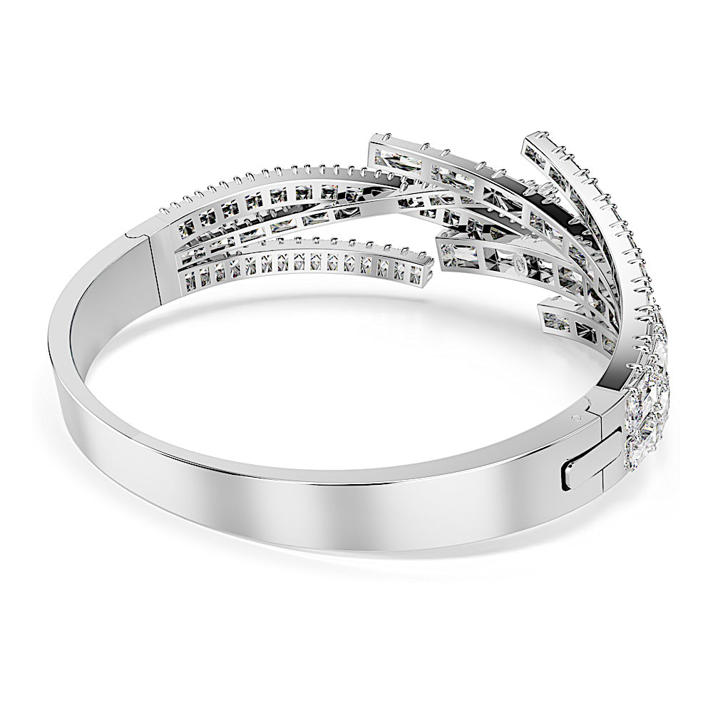Brazalete Matrix, Tallas mixtas, Blanco, Baño de rodio