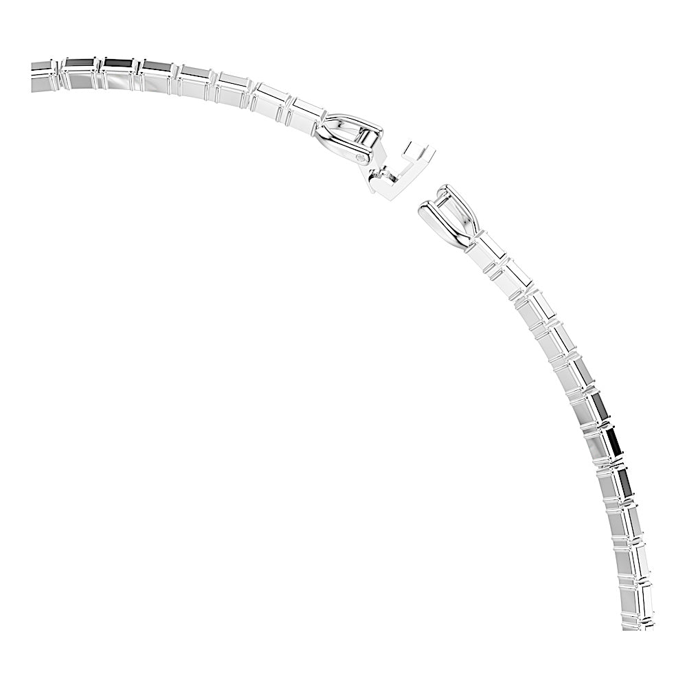 Collar Matrix, Talla baguette, Blanco, Baño de rodio