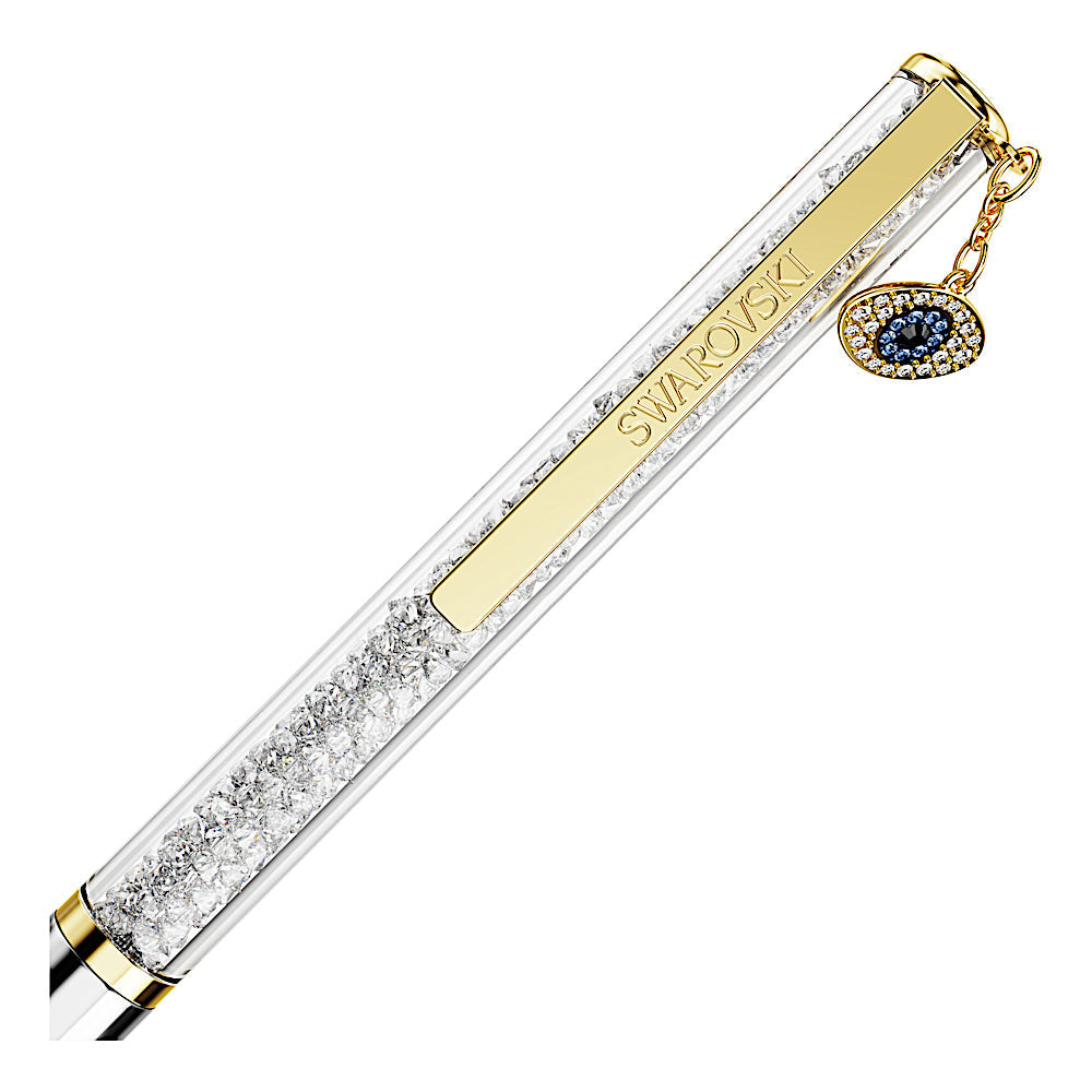 Bolígrafo Crystalline Silk, Ojo turco, Tono dorado, Combinación de acabados metálicos