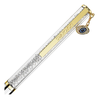 Bolígrafo Crystalline Silk, Ojo turco, Tono dorado, Combinación de acabados metálicos