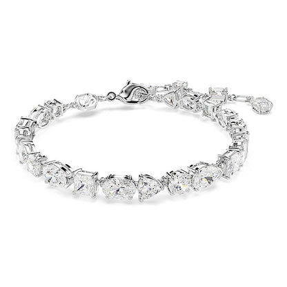 Pulsera Mesmera, Tallas mixtas, Blanca, Baño de rodio