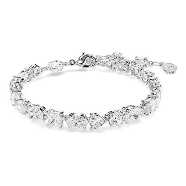 Pulsera Mesmera, Tallas mixtas, Blanca, Baño de rodio