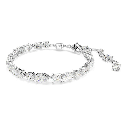 Pulsera Mesmera, Tallas mixtas, Blanca, Baño de rodio