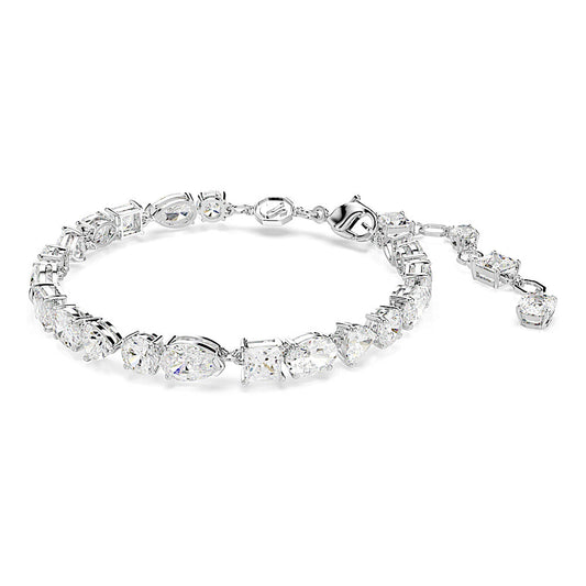 Pulsera Mesmera, Tallas mixtas, Blanca, Baño de rodio