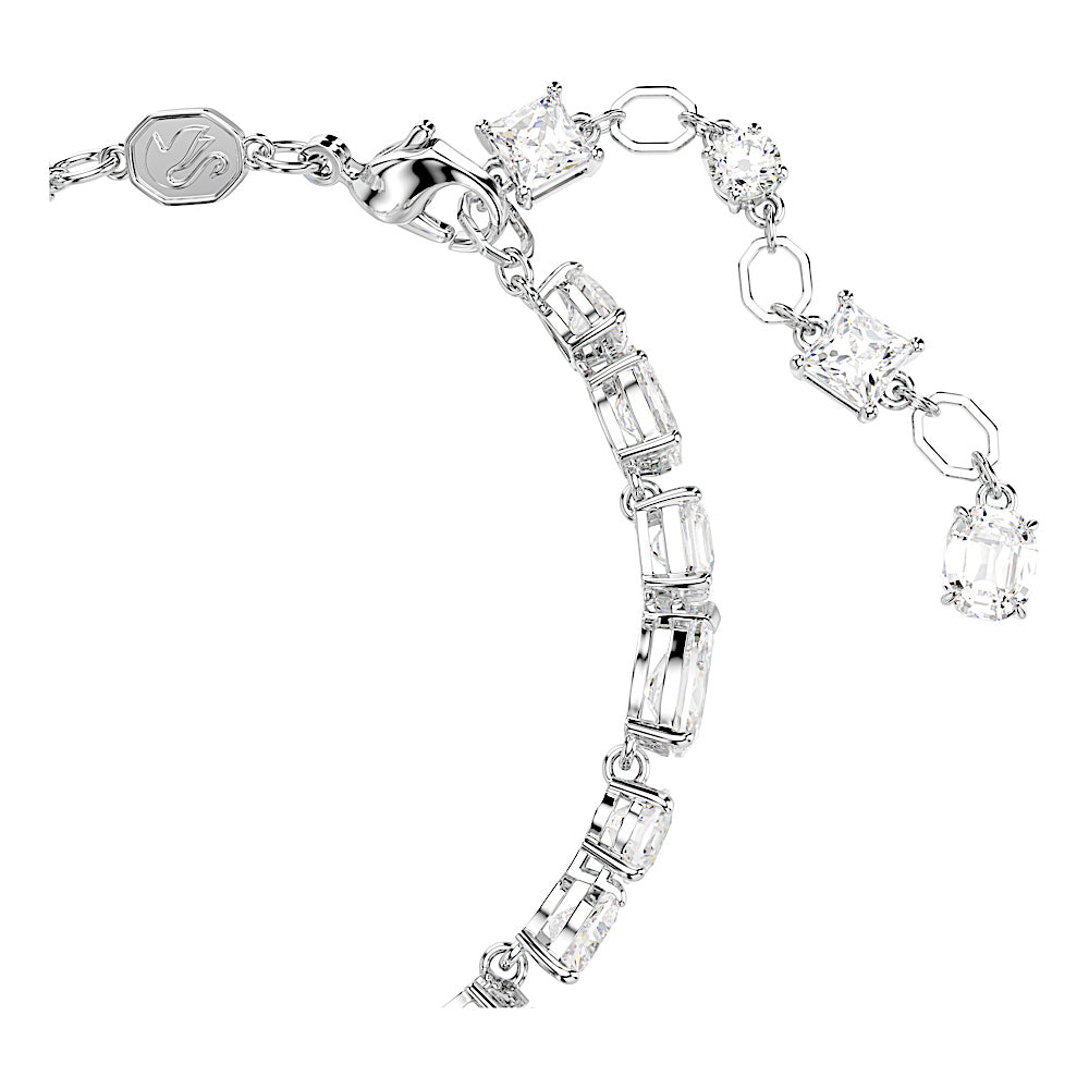 Pulsera Mesmera, Tallas mixtas, Blanca, Baño de rodio