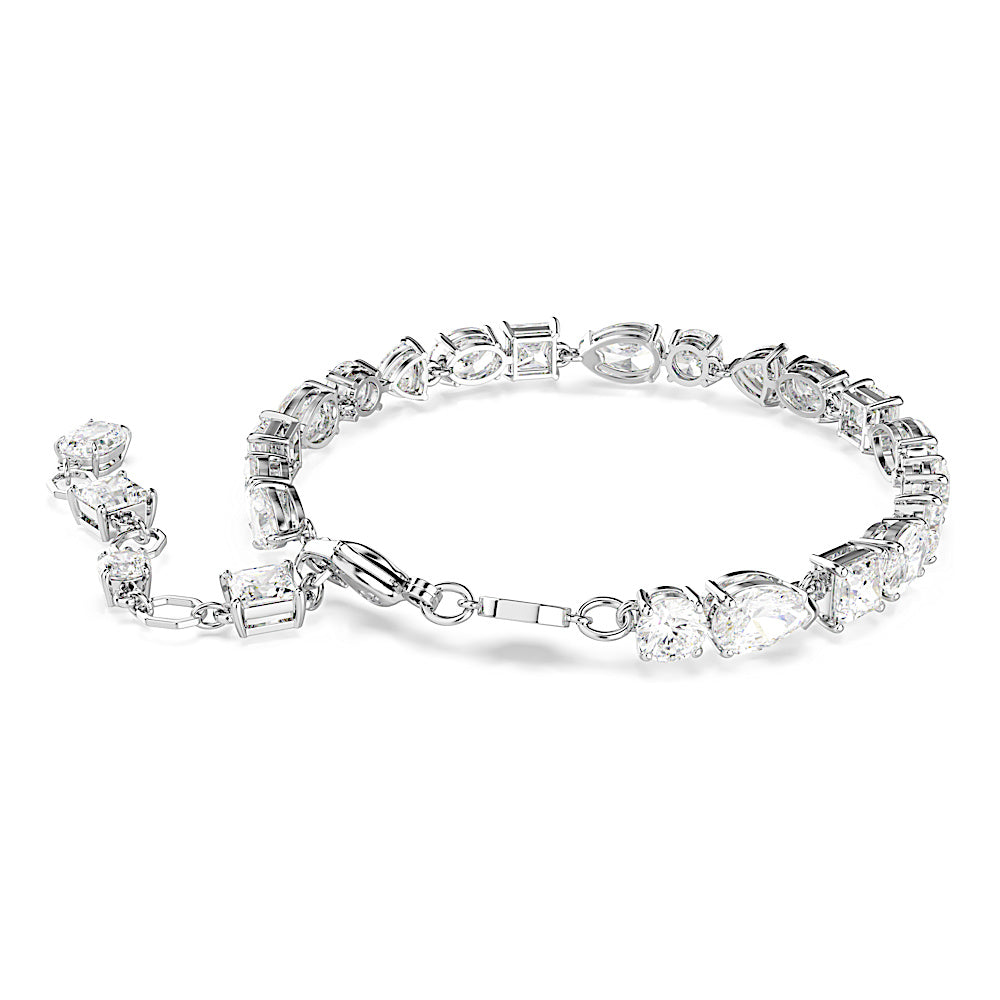 Pulsera Mesmera, Tallas mixtas, Blanca, Baño de rodio