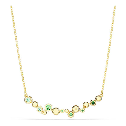 Collar Constella, Tallas mixtas, Verde, Baño tono oro