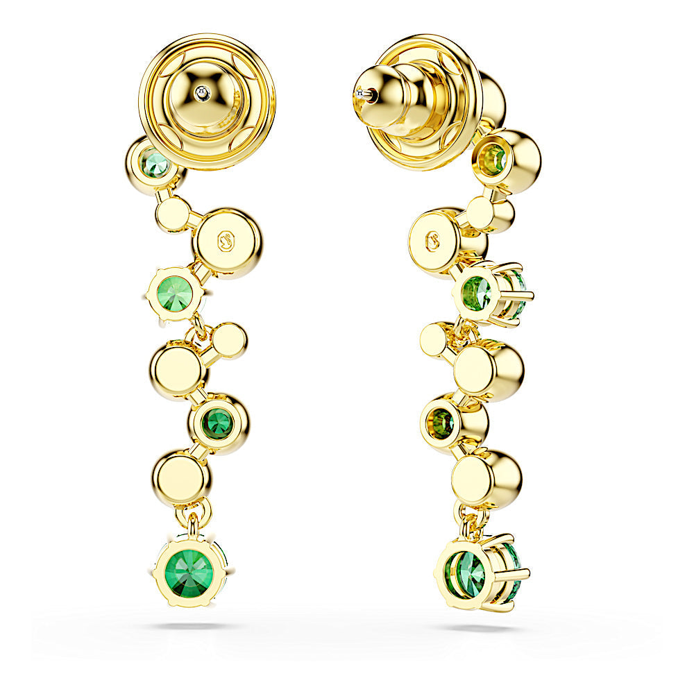 Pendientes Constella, Tallas mixtas, Verdes, Baño tono oro