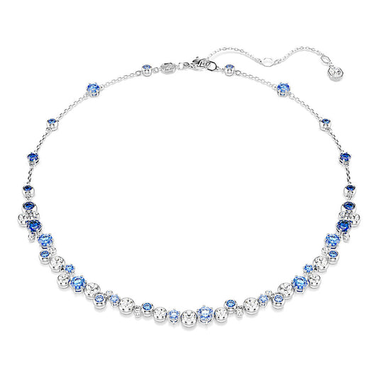 Collar Constella, Tallas mixtas, Azul, Baño de rodio