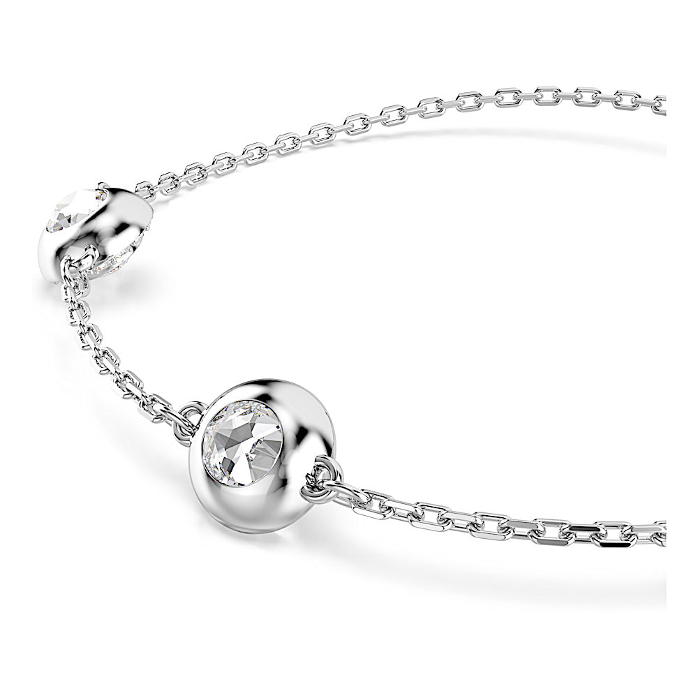 Pulsera Una Angelic, Talla redonda, Motivos de doble cara, Blanca, Baño de rodio