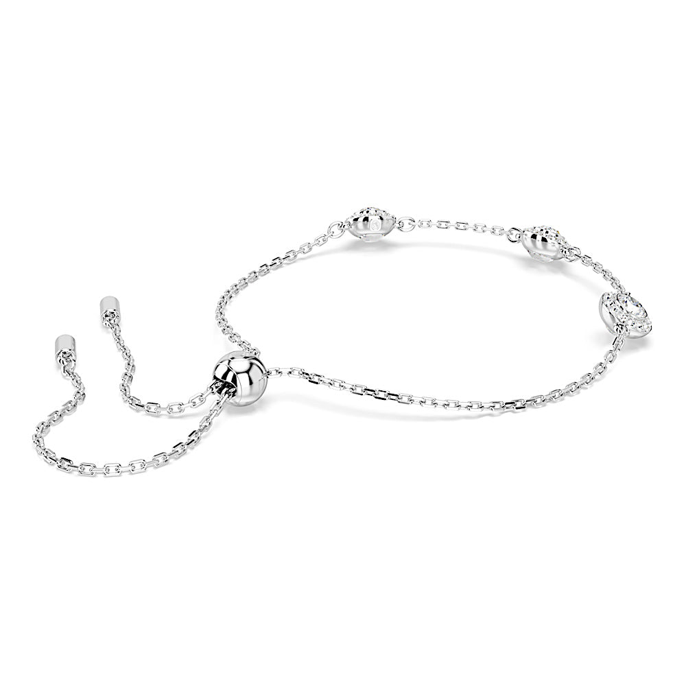 Pulsera Una Angelic, Talla redonda, Motivos de doble cara, Blanca, Baño de rodio