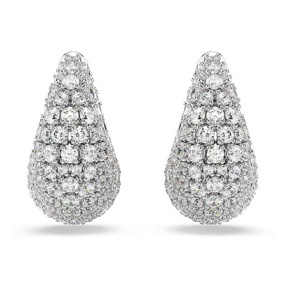 Pendientes Sublima, Grandes, Blancos, Baño de rodio
