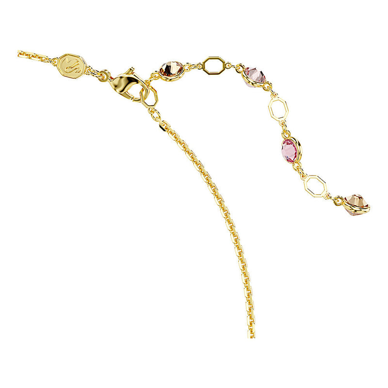 Collar Idyllia, Tallas mixtas, Flor, Multicolor, Baño tono oro