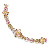 Collar Idyllia, Tallas mixtas, Flor, Multicolor, Baño tono oro