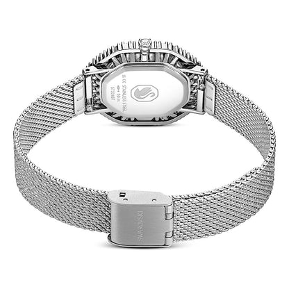Reloj Matrix Octagon, Brazalete de metal, Tono plateado, Acero inoxidable