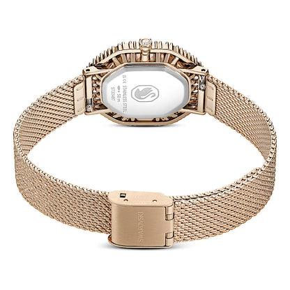 Reloj Matrix Octagon, Brazalete de metal, Tono dorado, Acabado tono oro champán