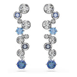 Pendientes Constella, Tallas mixtas, Azules, Baño de rodio