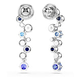 Pendientes Constella, Tallas mixtas, Azules, Baño de rodio