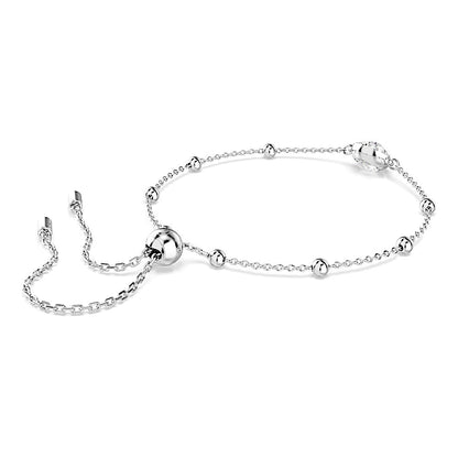 Pulsera Una Angelic, Talla redonda, Blanca, Baño de rodio