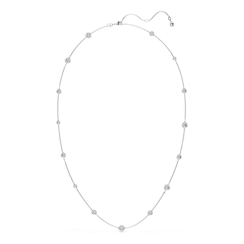 Collar Una Angelic, Talla redonda, Blanco, Baño de rodio