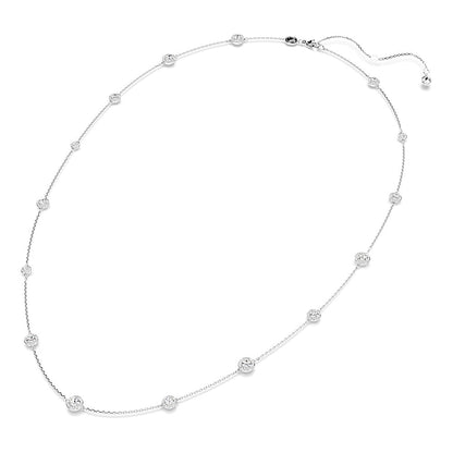 Collar Una Angelic, Talla redonda, Blanco, Baño de rodio