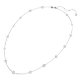 Collar Una Angelic, Talla redonda, Blanco, Baño de rodio