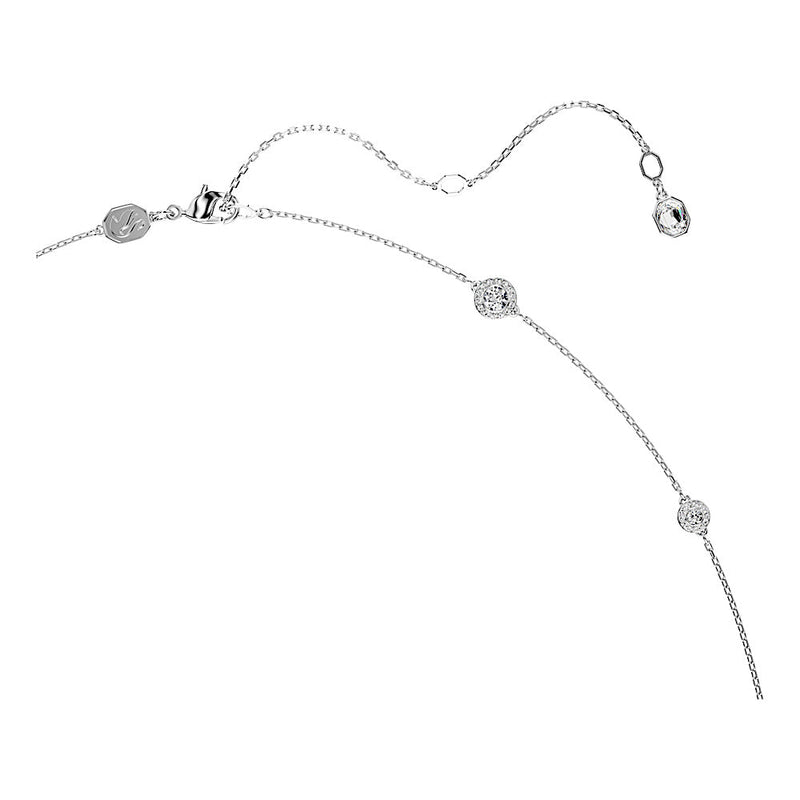 Collar Una Angelic, Talla redonda, Blanco, Baño de rodio