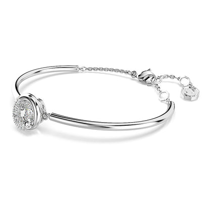 Brazalete Dextera, Talla redonda, Blanco, Baño de rodio