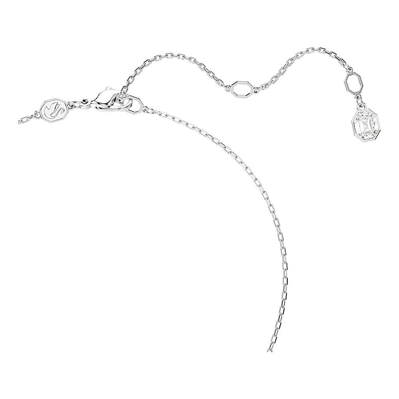 Colgante Dextera, Talla redonda, Blanco, Baño de rodio