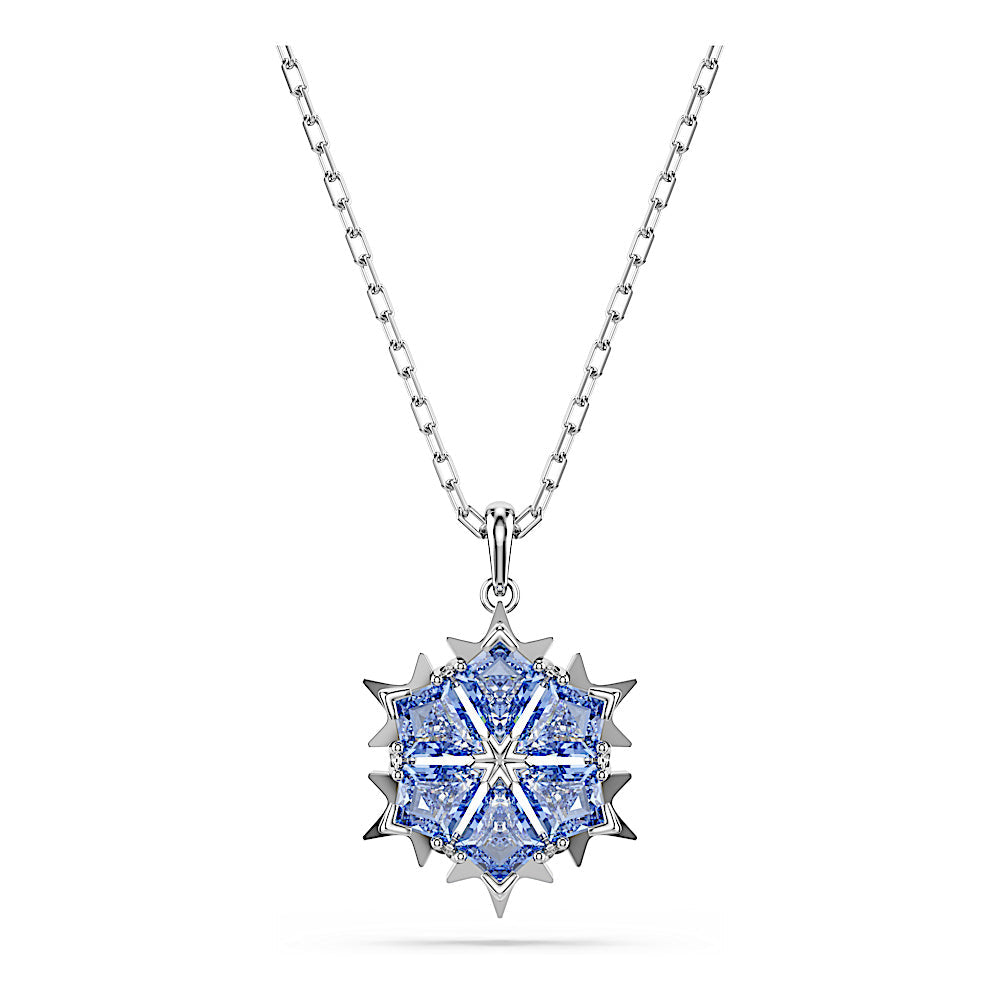 Conjunto Magic, Copo de nieve, Azul, Baño de rodio