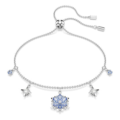 Pulsera Magic, Copo de nieve, Azul, Baño de rodio
