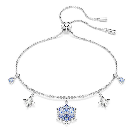 Pulsera Magic, Copo de nieve, Azul, Baño de rodio