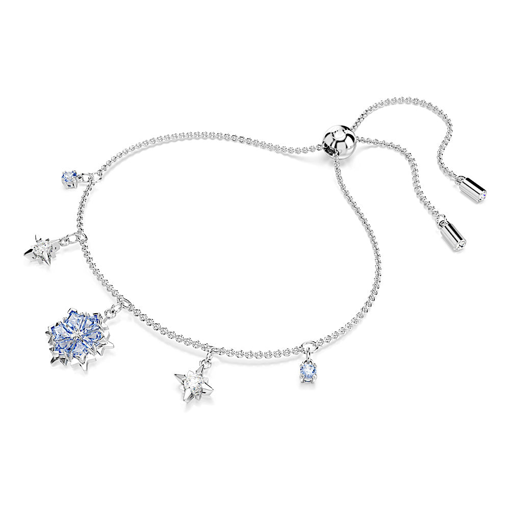 Pulsera Magic, Copo de nieve, Azul, Baño de rodio