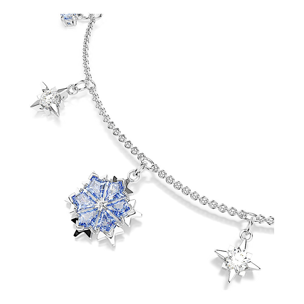 Pulsera Magic, Copo de nieve, Azul, Baño de rodio