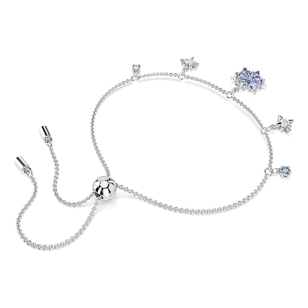 Pulsera Magic, Copo de nieve, Azul, Baño de rodio