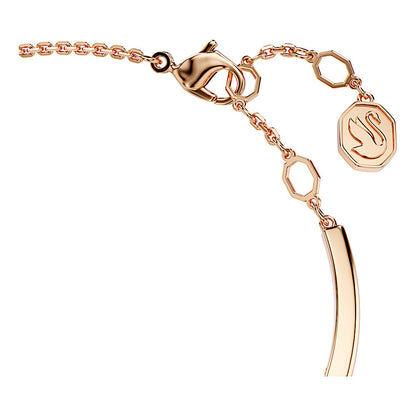 Brazalete Mesmera, Tallas mixtas, Blanco, Baño tono oro rosa