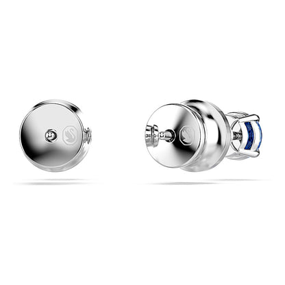 Pendientes de botón Stilla Attract, Talla redonda, Blancos, Baño de rodio