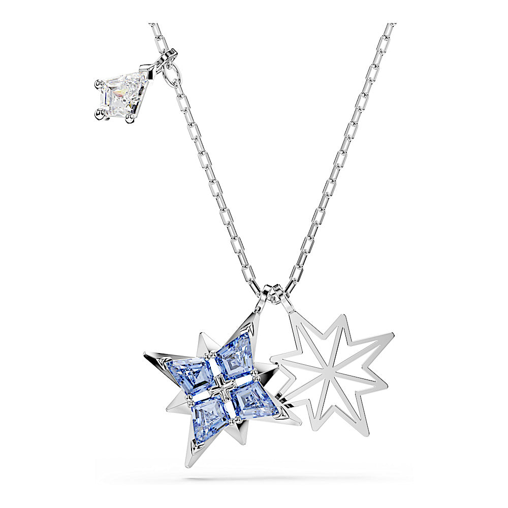 Colgante Symbolica, Estrella, Azul, Baño de rodio