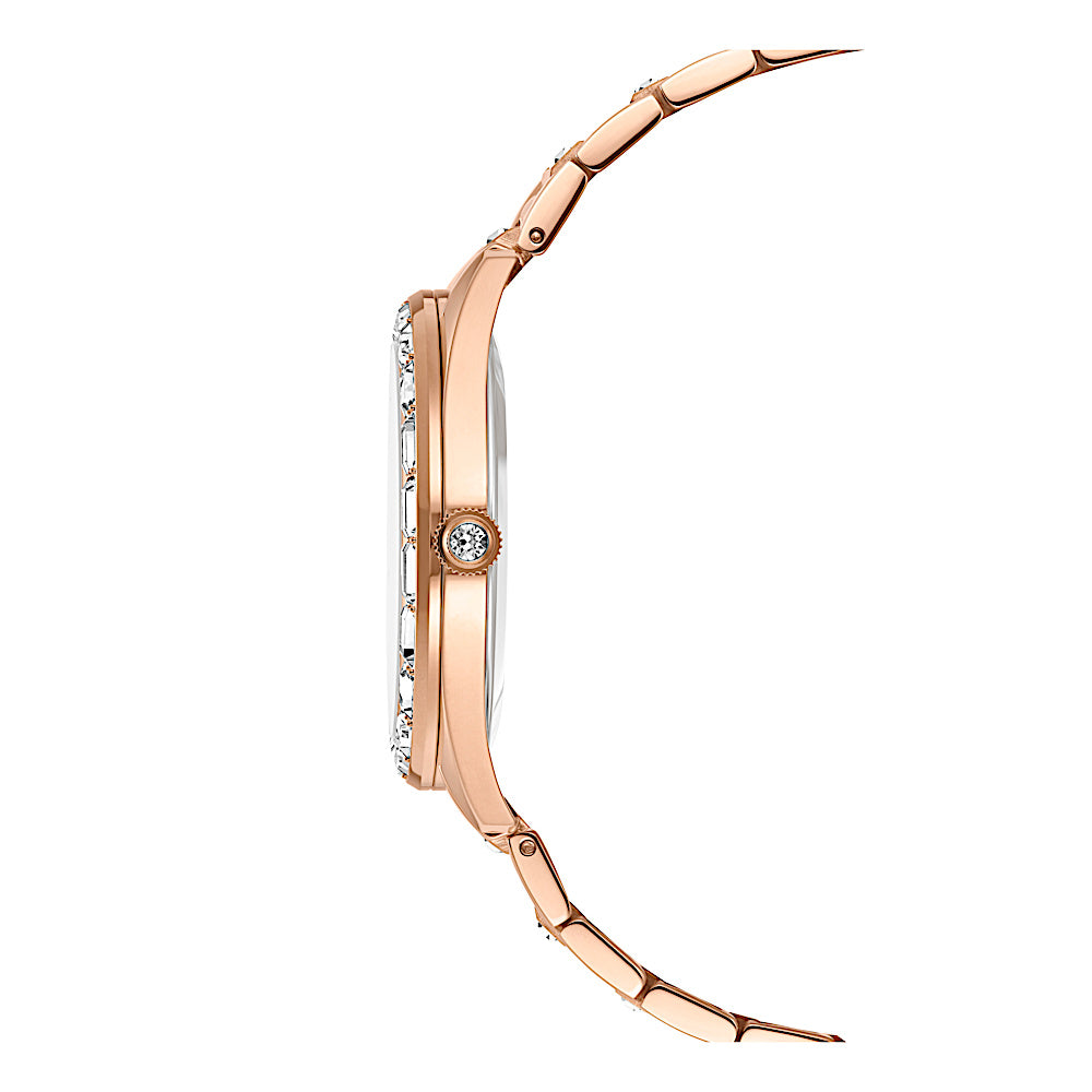Reloj Matrix date, Fabricado en Suiza, Brazalete de metal, Tono oro rosa, Acabado tono oro rosa