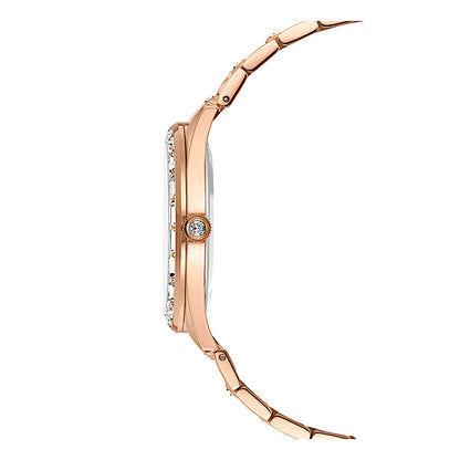 Reloj Matrix date, Fabricado en Suiza, Brazalete de metal, Tono oro rosa, Acabado tono oro rosa